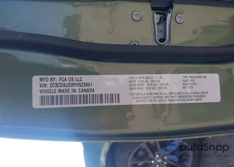 2023 Dodge Charger Sxt from USA, damaged, VIN 2C3CDXJG0PH523941